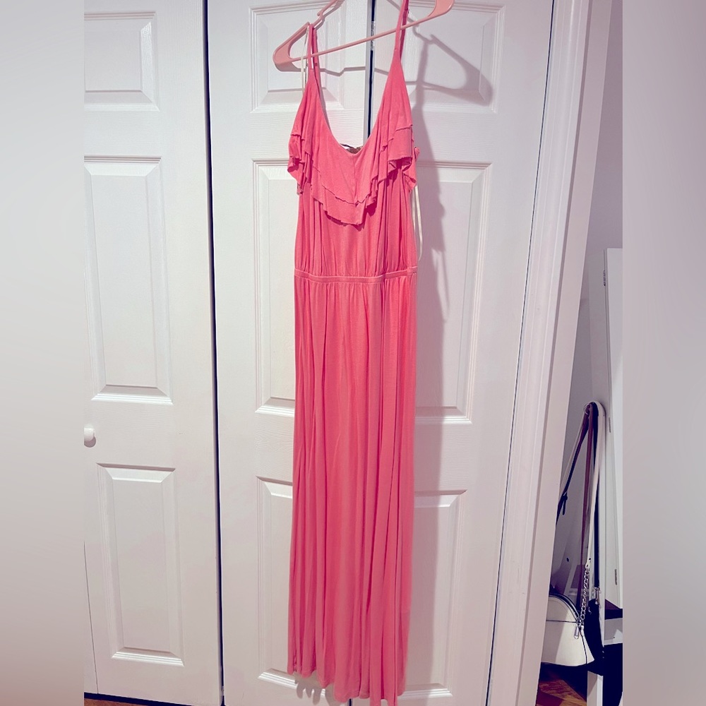 Bubble Gum Pink Maxi Dress